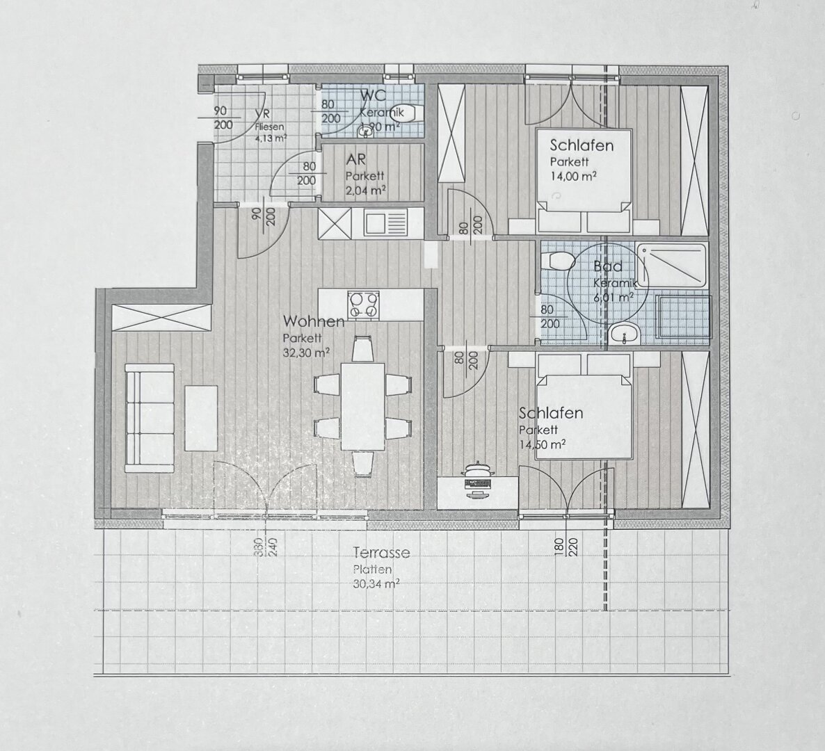 Wohnen in Henndorf am Wallersee – Moderne 3-Zimmer Neubauwohnung mit Terrasse