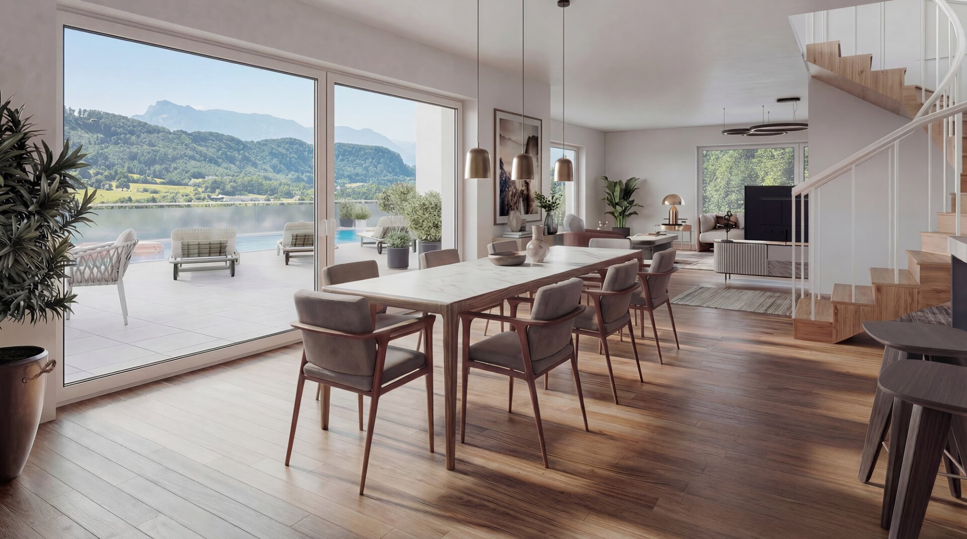 ZweiWelten Koppl – Hochwertige Wohnung mit Außenpool nahe Salzburg