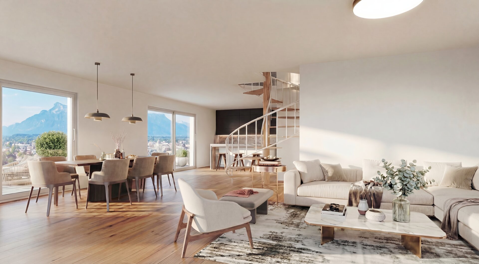 Luxus-Penthouse an der Salzach